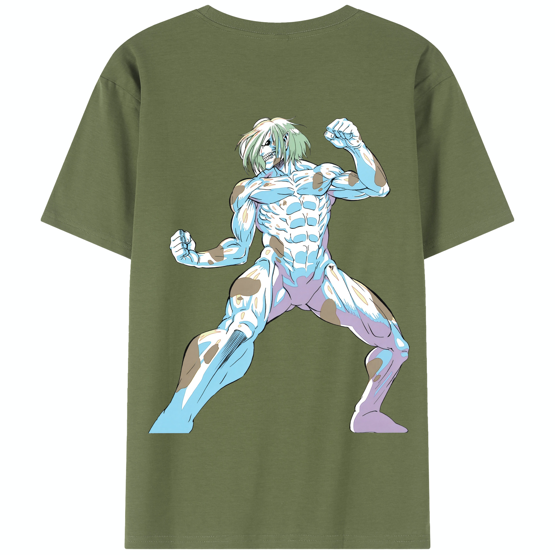 （画像用） 進撃の巨人 Attack on Titan 綿100％半袖Tシャツ（背面プリント）